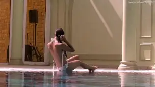 Swimmers art in the pool with the best Irina Russaka