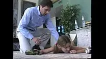 Dude spread teen’s lips to lick it carefully