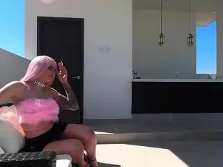 Pink Hair Latina Teen Penny Unicorn seduce to Old Young Sex