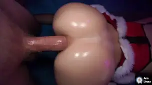 Miss Santa gets fucked senseless by Grinch while Santa is delivering presents